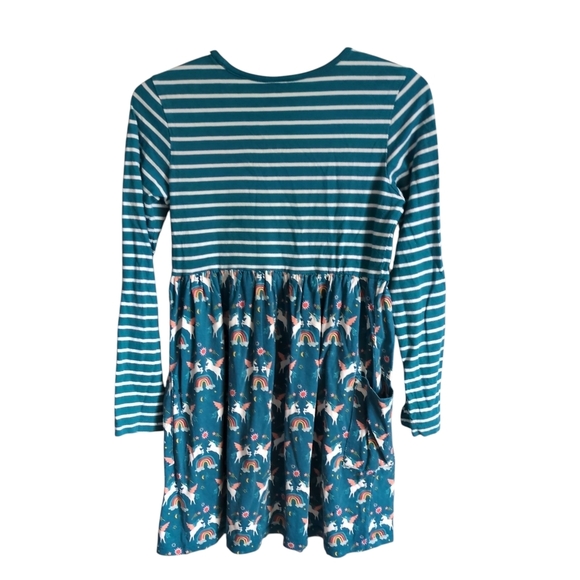 Hanna Andersson Mixie Play Dress Unicorns and Rainbows Size 12 - Picture 2 of 7